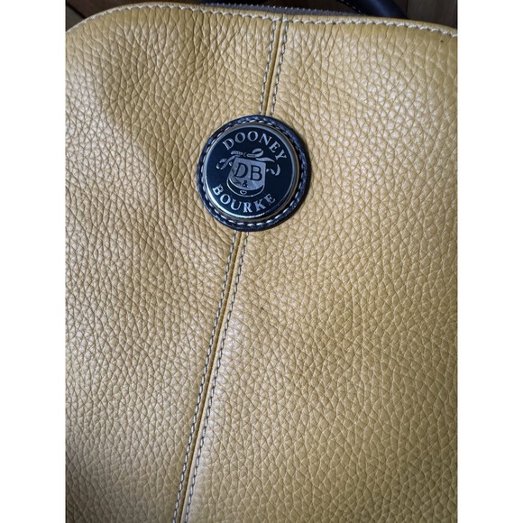 Dooney‎ & Bourke Yellow Mustard Backpack With Brown Leather Handle and Straps main image 10